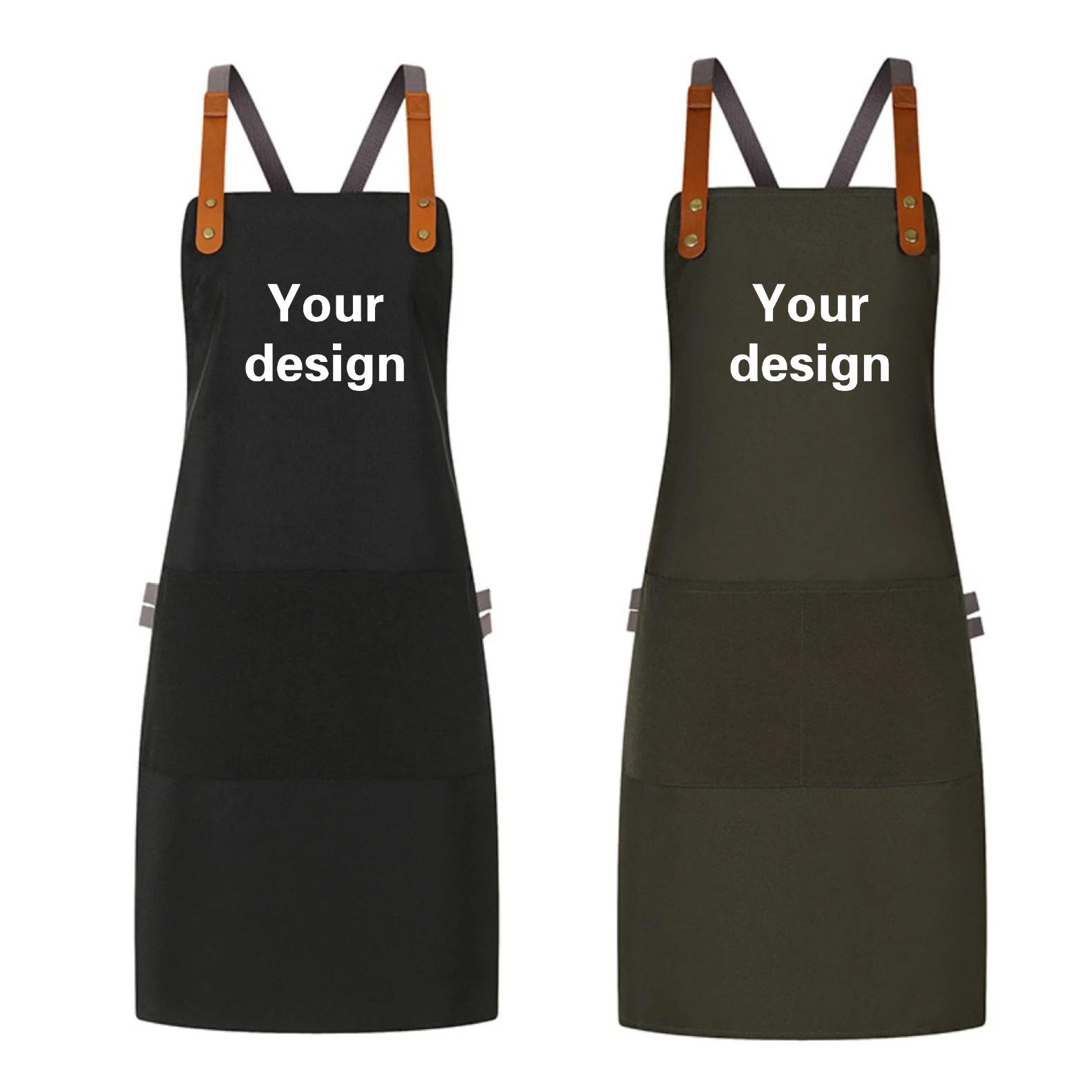 Embroidery Workshop - Apron Kanvas Tebal Katun Poliester Dengan