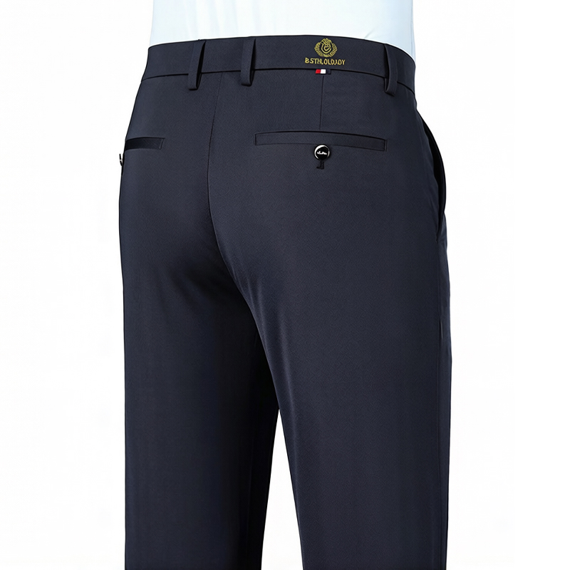 Embroidery Workshop - Celana Pria Stretch 2026, Celana Formal