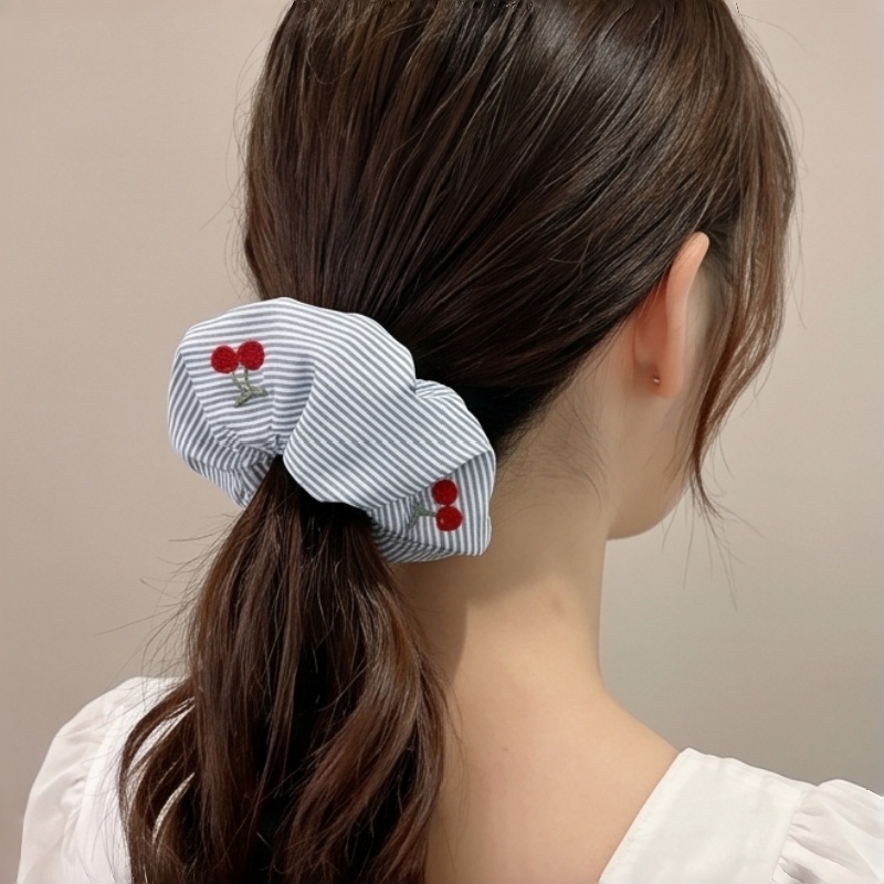 Ikat Rambut Bordir Ceri Bergar - Embroidery Ring ulasan dan harga