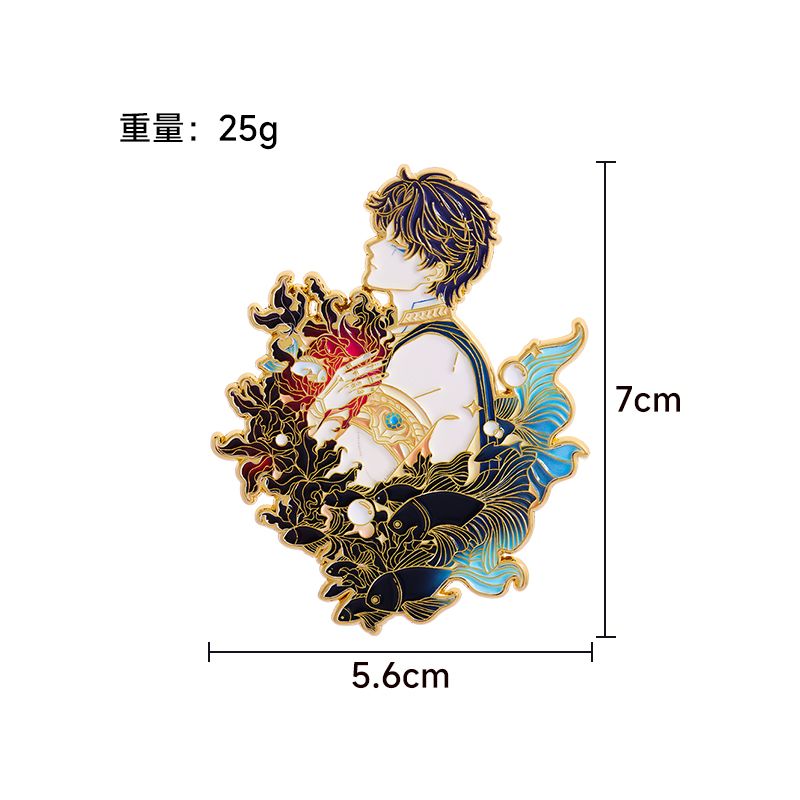 Lencana Logam Anime Game Douji - Embroidery Love ulasan dan harga