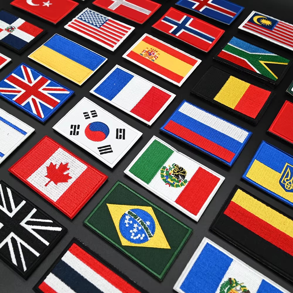 Patch Bendera Bordir AS Inggri - Embroidery In Australia ulasan dan harga