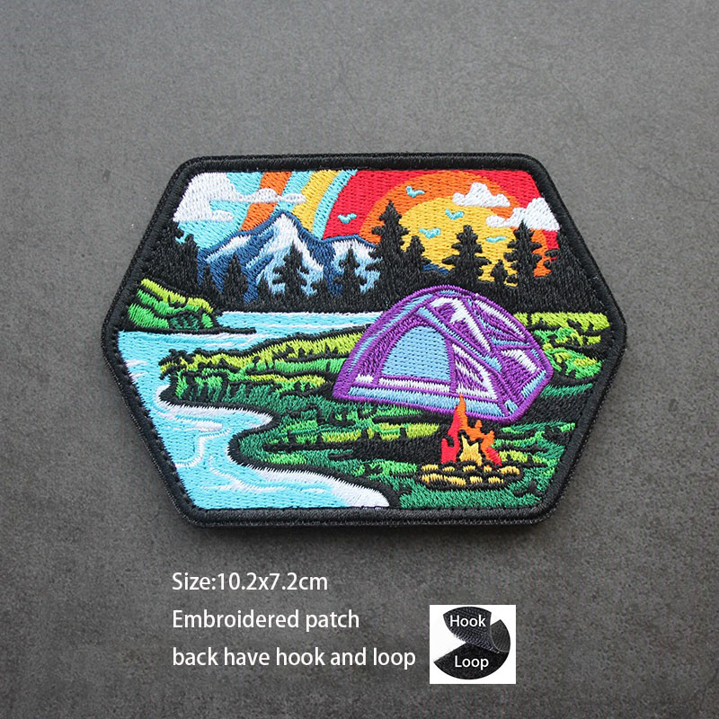 Stiker mobil Travel Off-Road b - Embroidery Design 3D ulasan dan harga