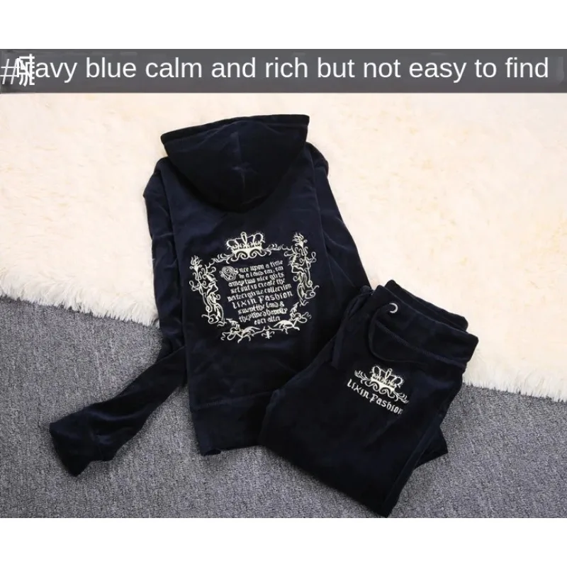JC Tracksuit wanita beludru me - Embroidery Motif ulasan dan harga