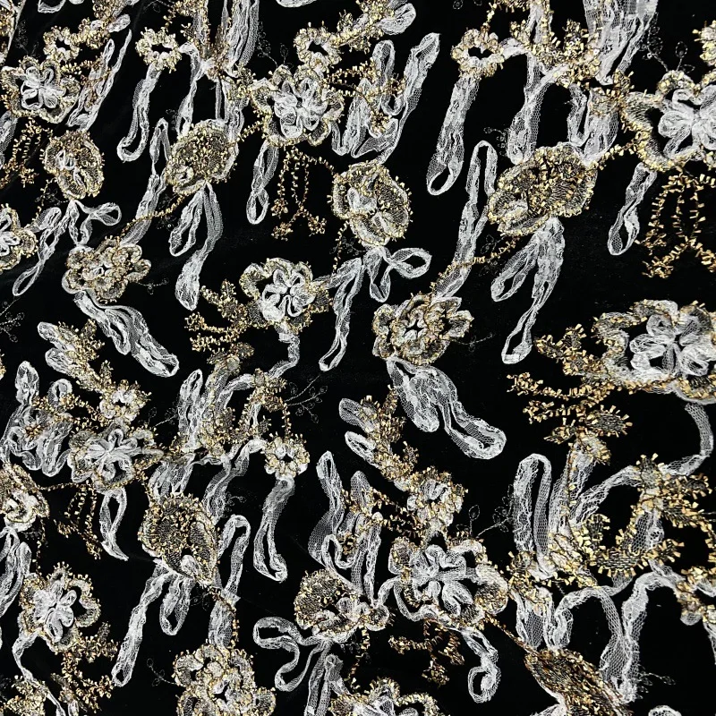 Kain beludru bordir 3D mewah b - Embroidery Design 3D ulasan dan harga