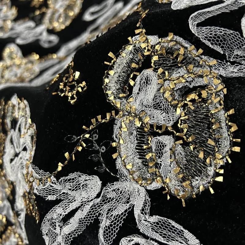Kain beludru bordir 3D mewah b - Embroidery Design 3D ulasan dan harga