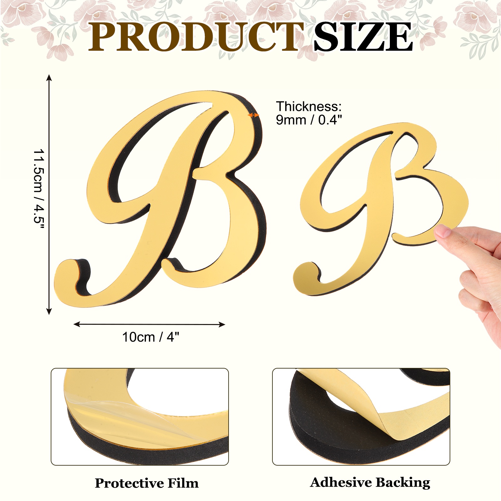 1pc Stiker Dinding Huruf Akril - Embroidery Writing ulasan dan harga