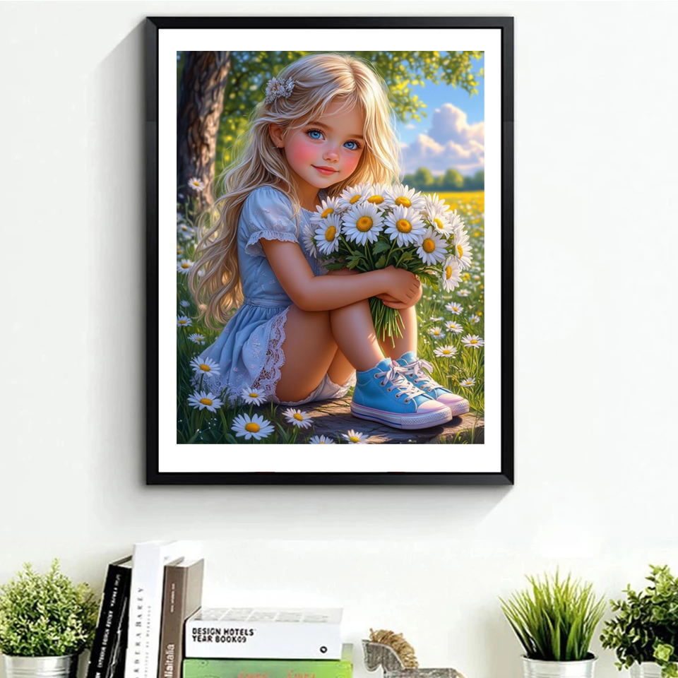 Lukisan Berlian DIY 5D Tanpa B - Embroidery Flower ulasan dan harga