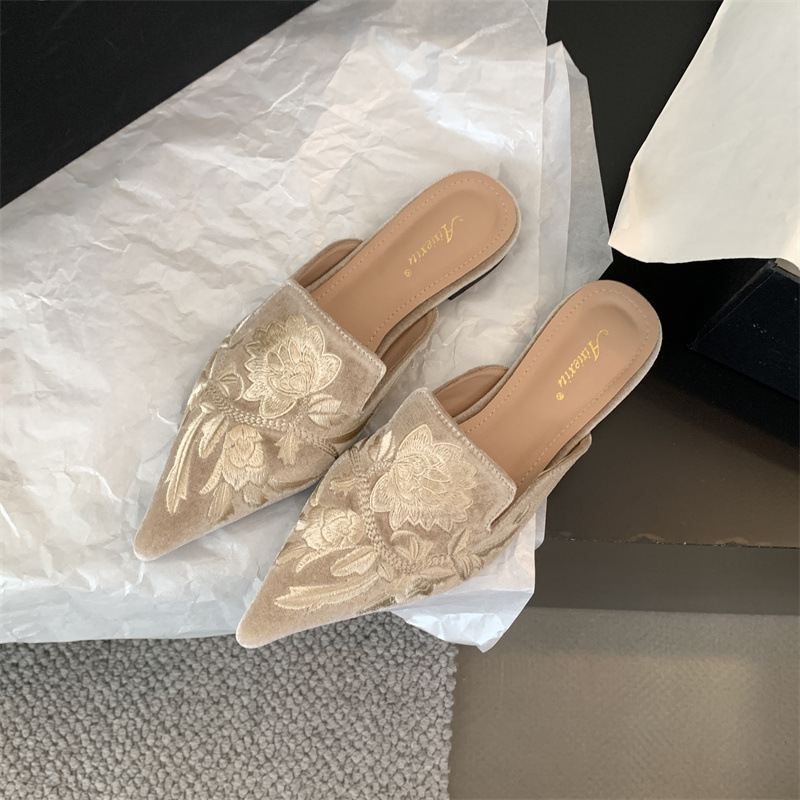 Sepatu Wanita Baru 2026, Sanda - Embroidery Flower ulasan dan harga