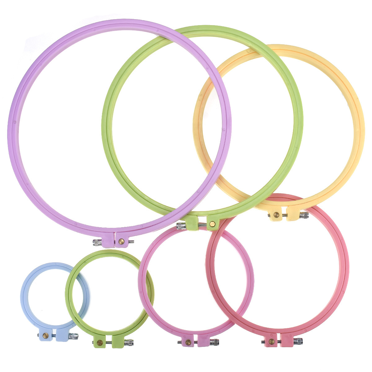 1/7 Buah 7-25Cm Lingkaran Sula - Embroidery Ring ulasan dan harga
