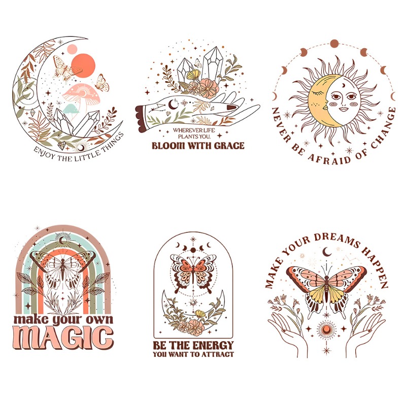 Stiker Transfer Panas Motif Bu - Embroidery Flower ulasan dan harga