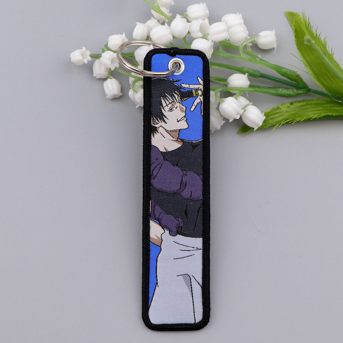 1PCS Gantungan Kunci Anime Jep - Embroidery Ring ulasan dan harga