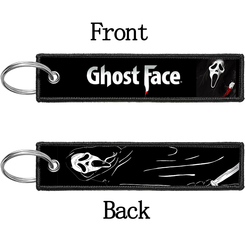 GHOST FACE Gantungan Kunci unt - Embroidery Ring ulasan dan harga