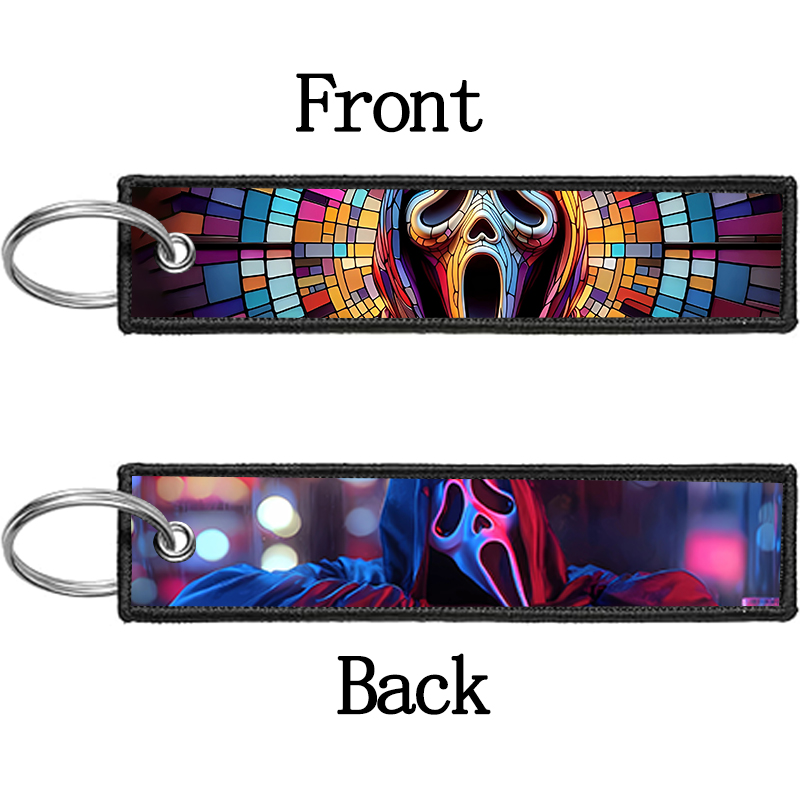 GHOST FACE Gantungan Kunci unt - Embroidery Ring ulasan dan harga