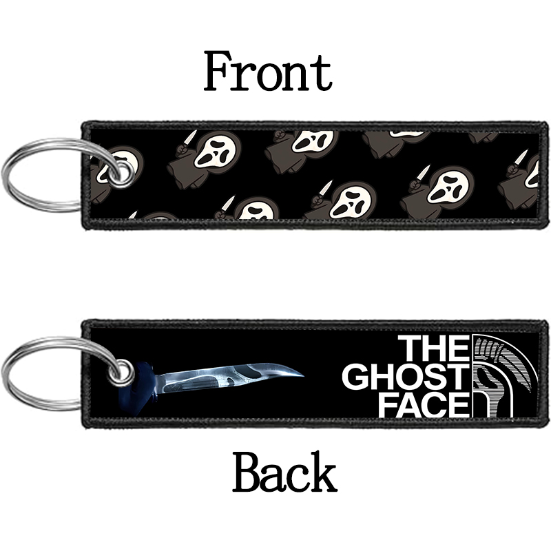 GHOST FACE Gantungan Kunci unt - Embroidery Ring ulasan dan harga