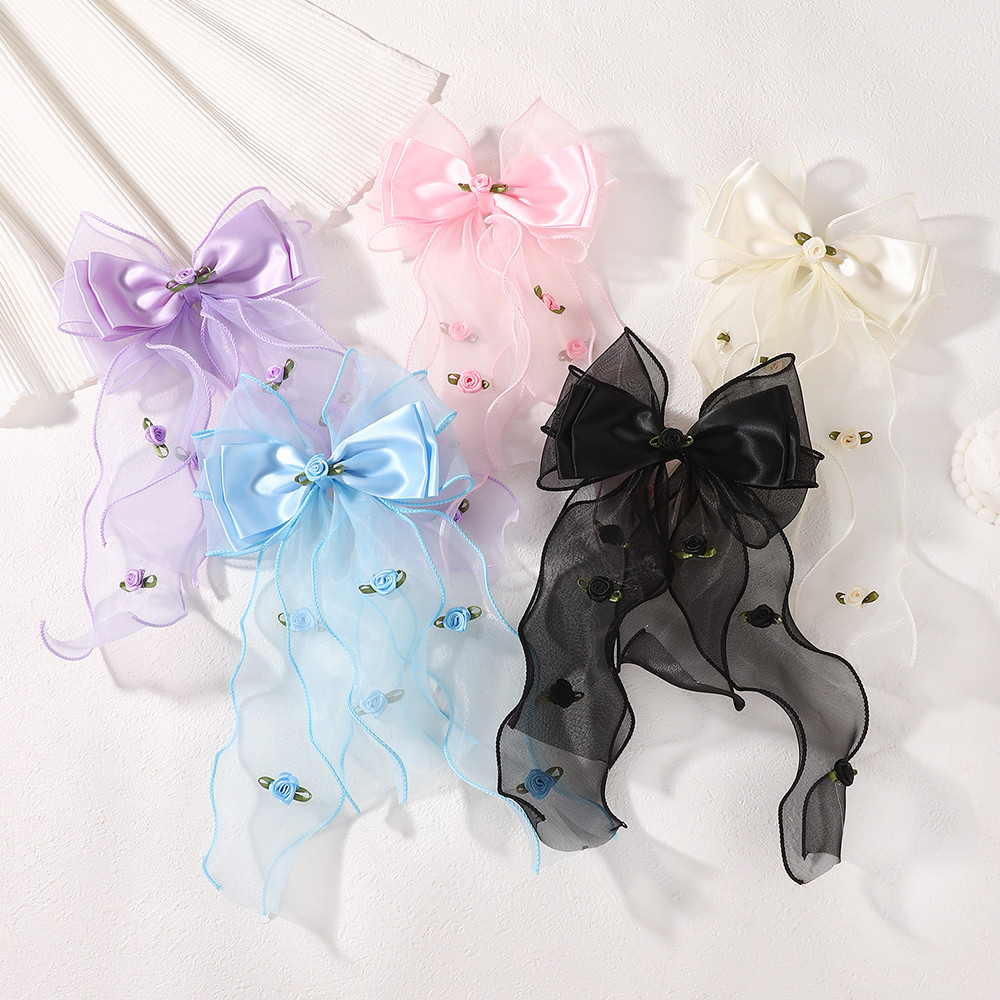 1 Buah Jepit Rambut Bordir Bun - Embroidery Love ulasan dan harga