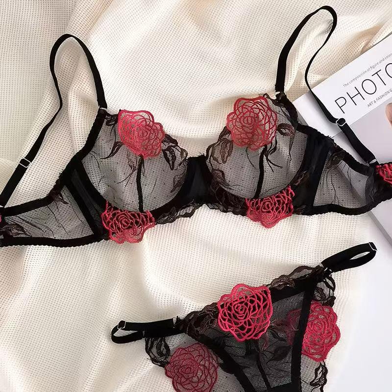Set Lingerie Prancis Pure Desi - Embroidery In Australia ulasan dan harga