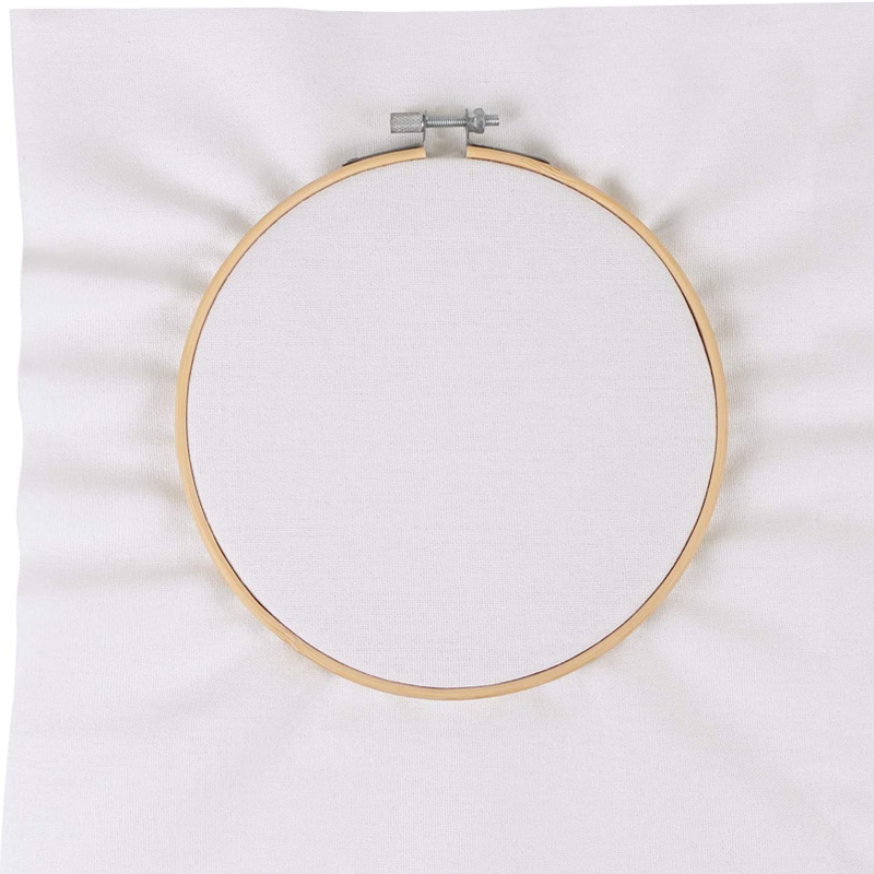 4 Potong Kain Linen, Kain Warn - Embroidery Motif ulasan dan harga