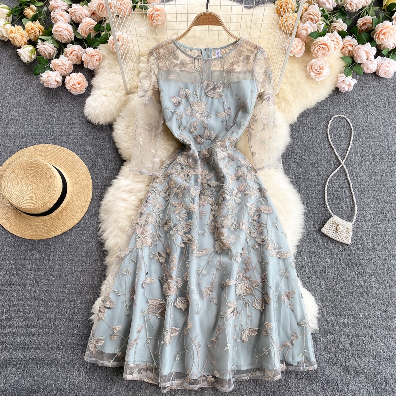 Gaun Bordir Ele Model Dr Court - Embroidery Workshop ulasan dan harga