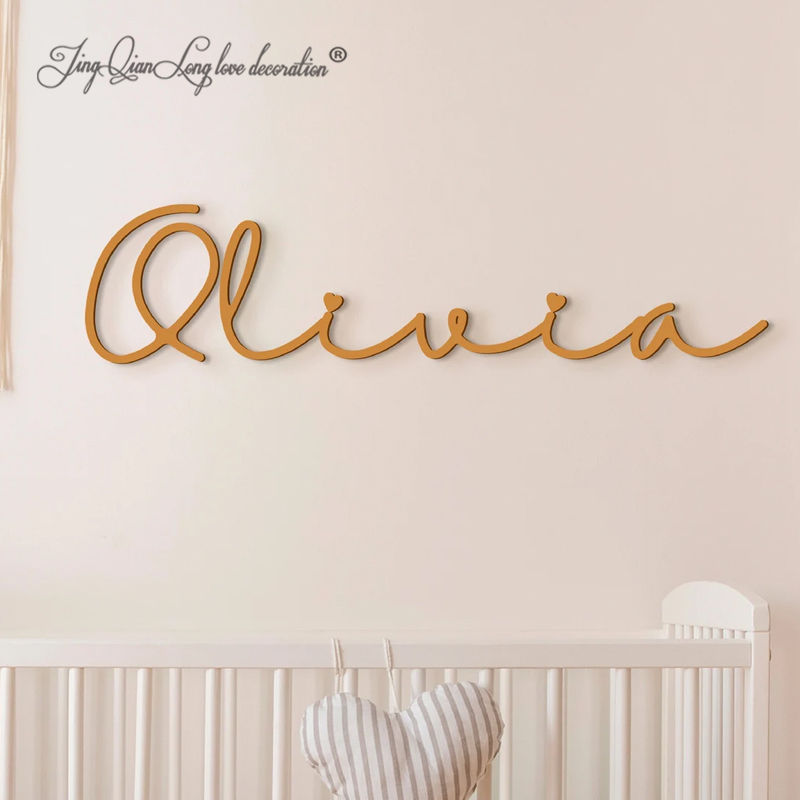 Papan Nama Bayi Kayu Kustom, H - Embroidery Writing ulasan dan harga