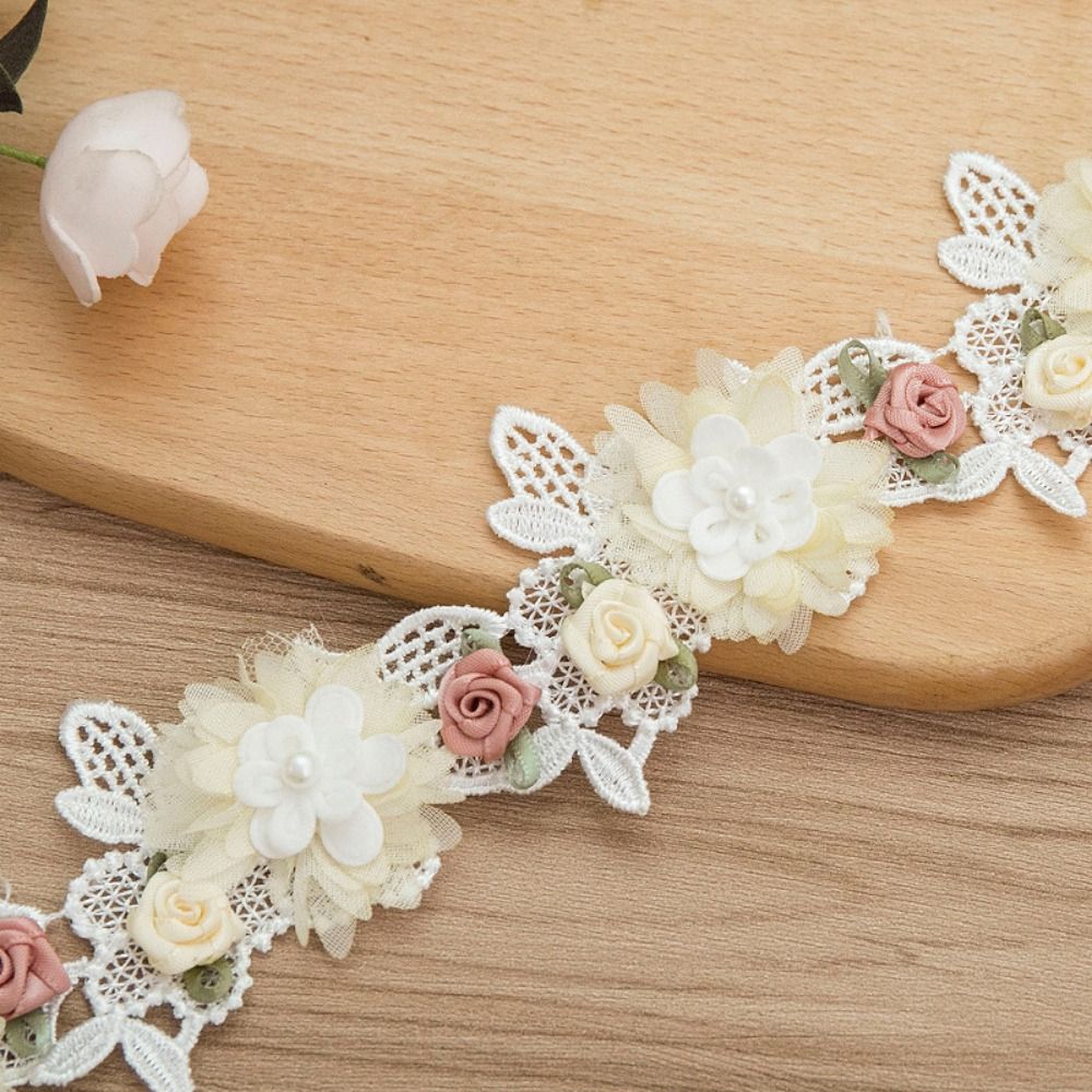Renda Bordir Bunga 3D, Bahan R - Embroidery Design 3D ulasan dan harga