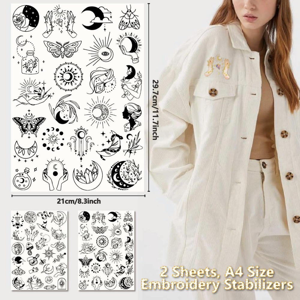 51 Buah Boho Bulan Matahari La - Embroidery Motif ulasan dan harga